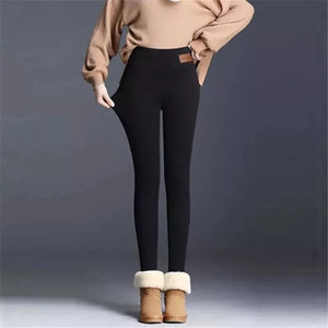 Warme Plüsch-Leggings