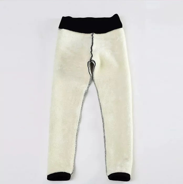Warme Plüsch-Leggings